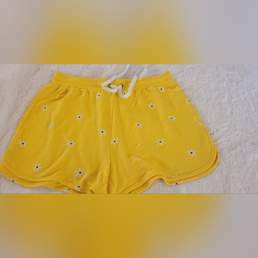 Yellow Floral Women's Shorts